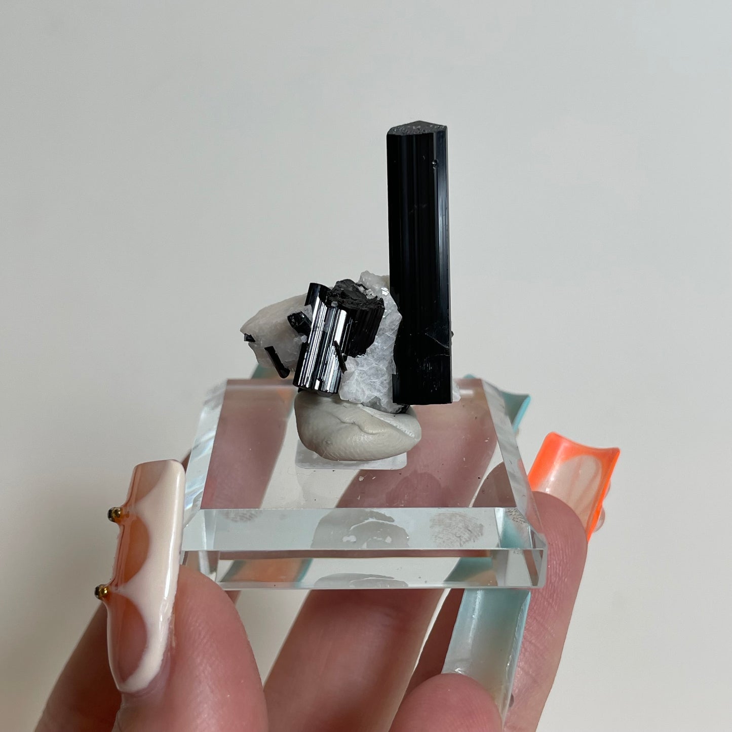 Schorl on Feldspar Specimen from Skardu, Pakistan: You Choose