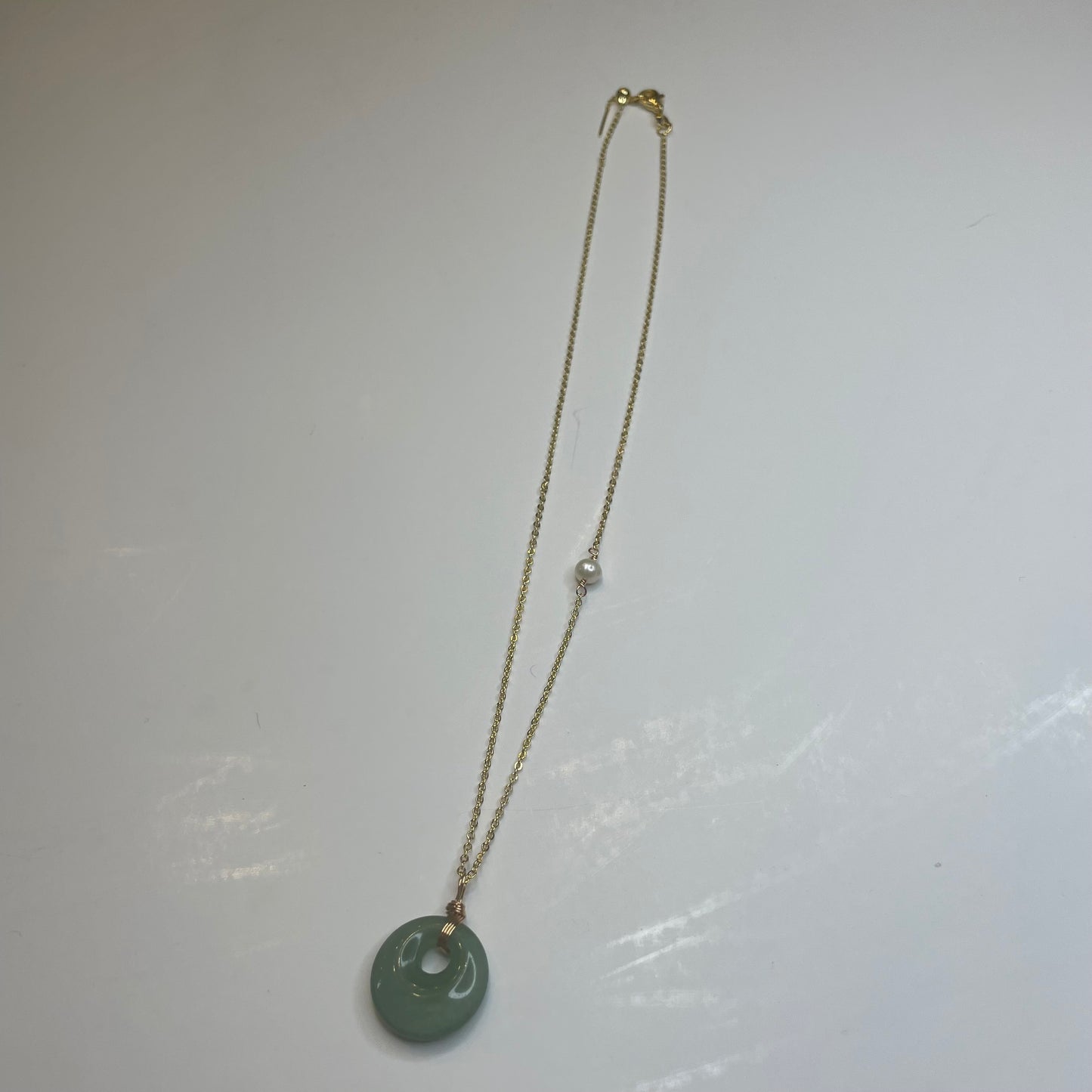 Jade Donut Necklace: Intuitive Pick