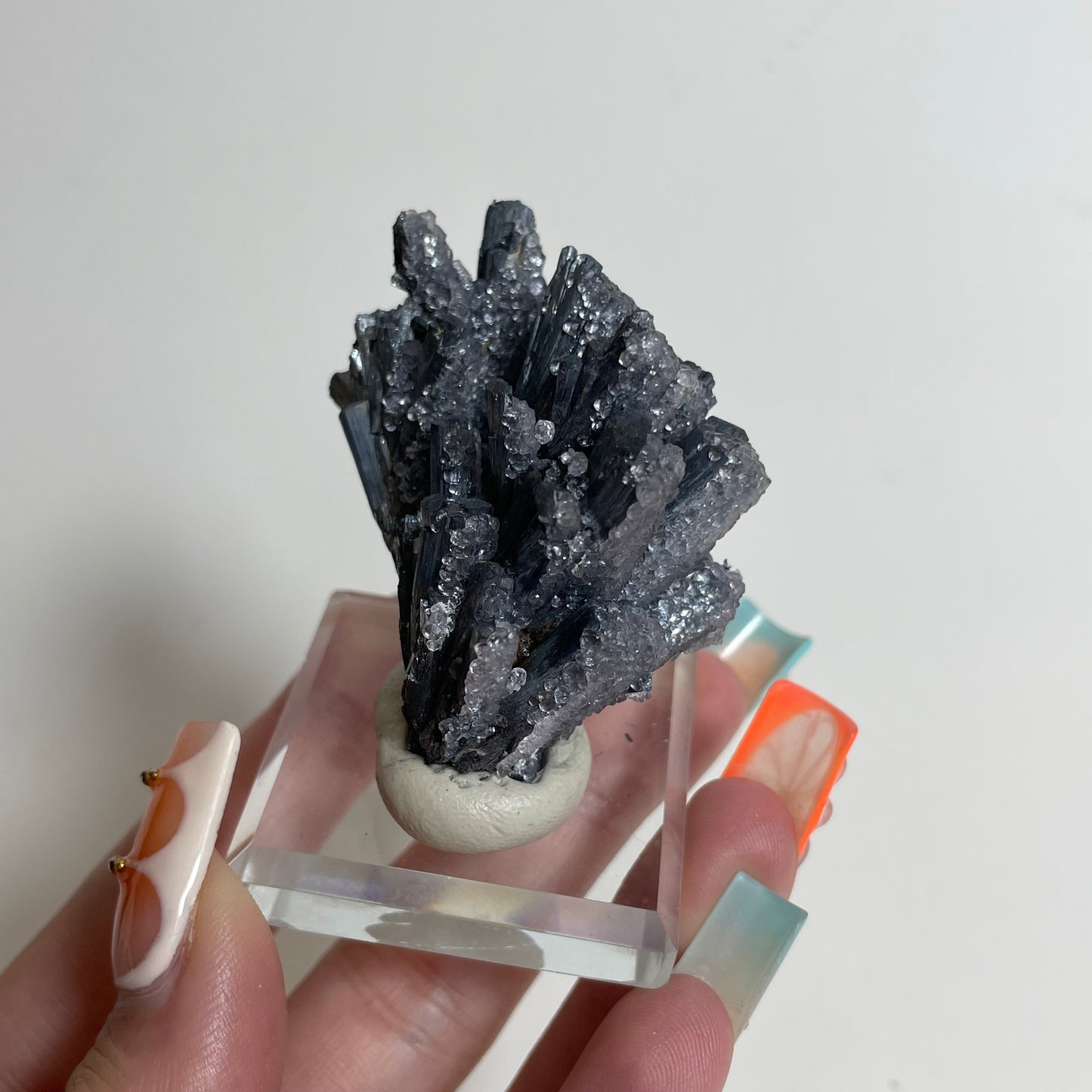 Fluorite on Stibnite Specimen from Banpo Mine, China: You Choose