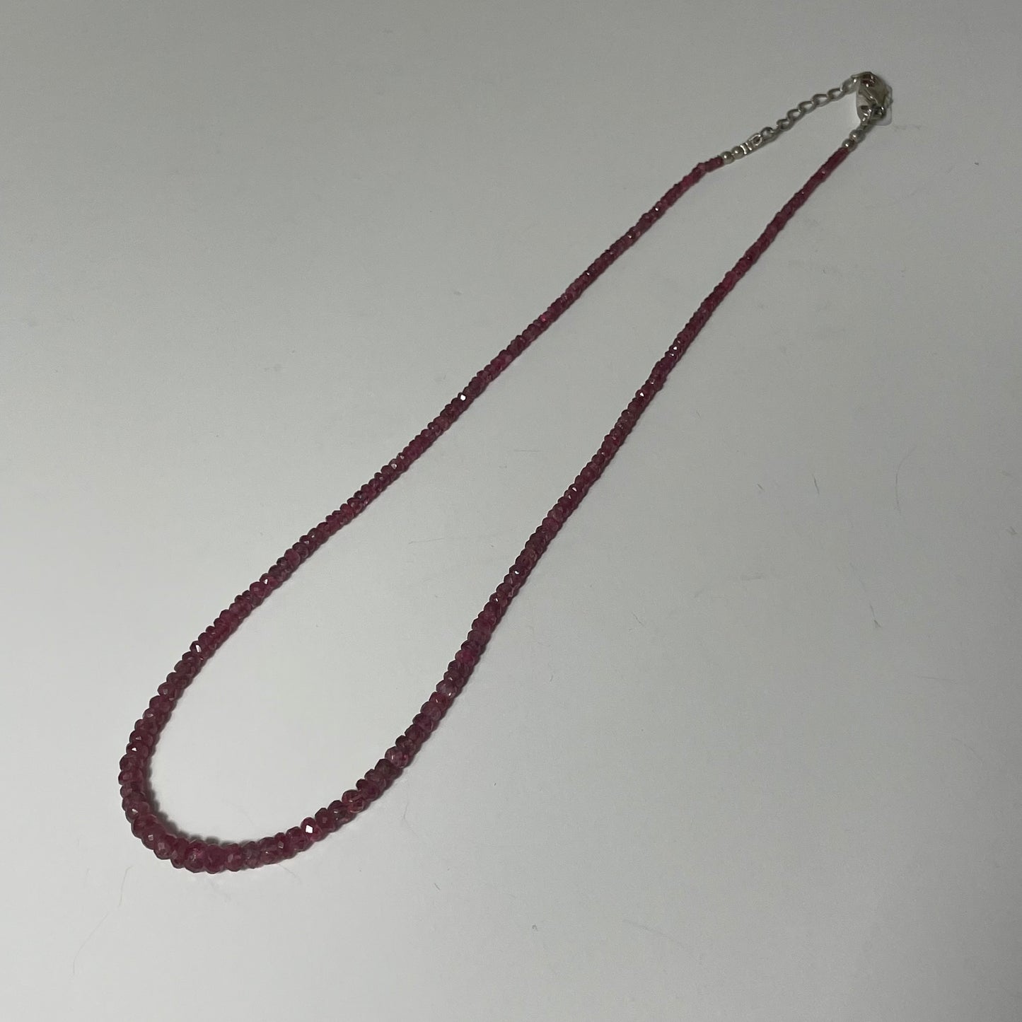 Red Spinel Graduated Bead Necklace