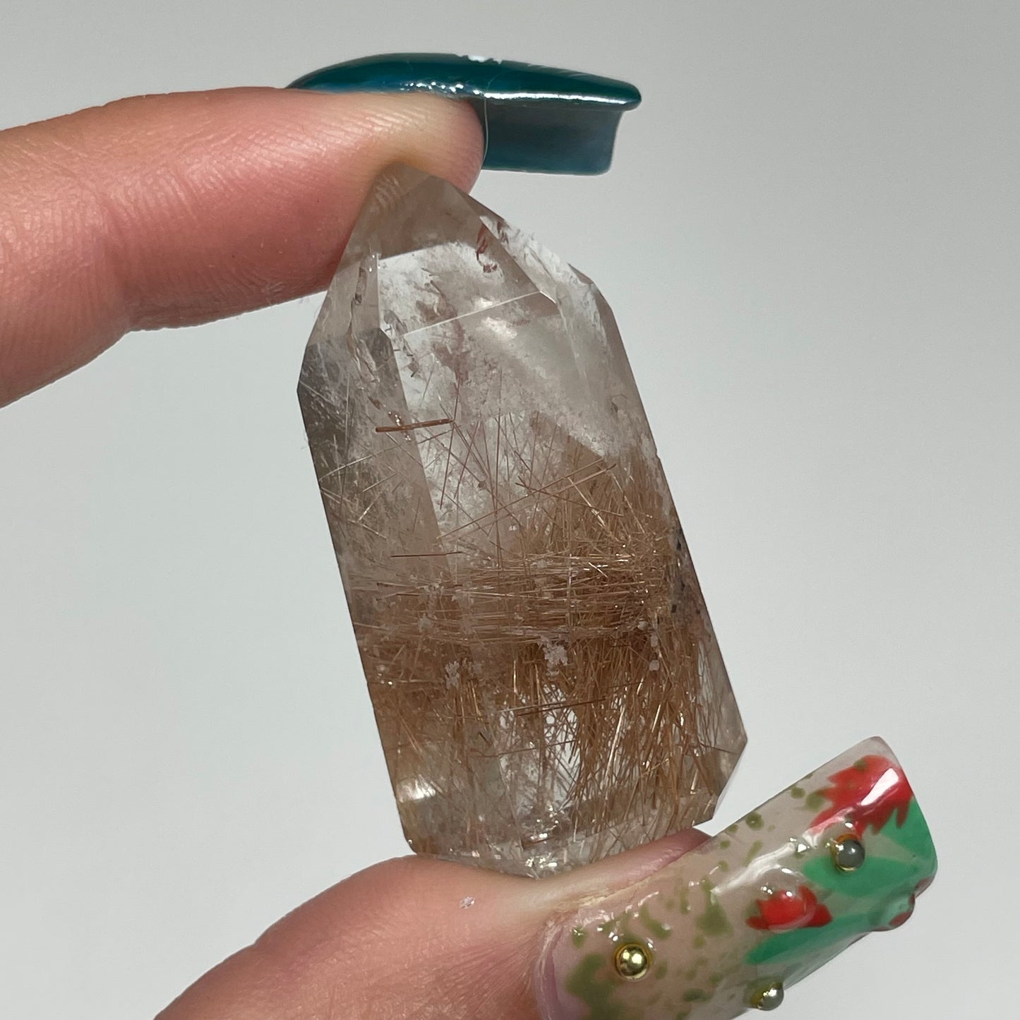 Gold Rutile in Quartz from Brazil: You Choose