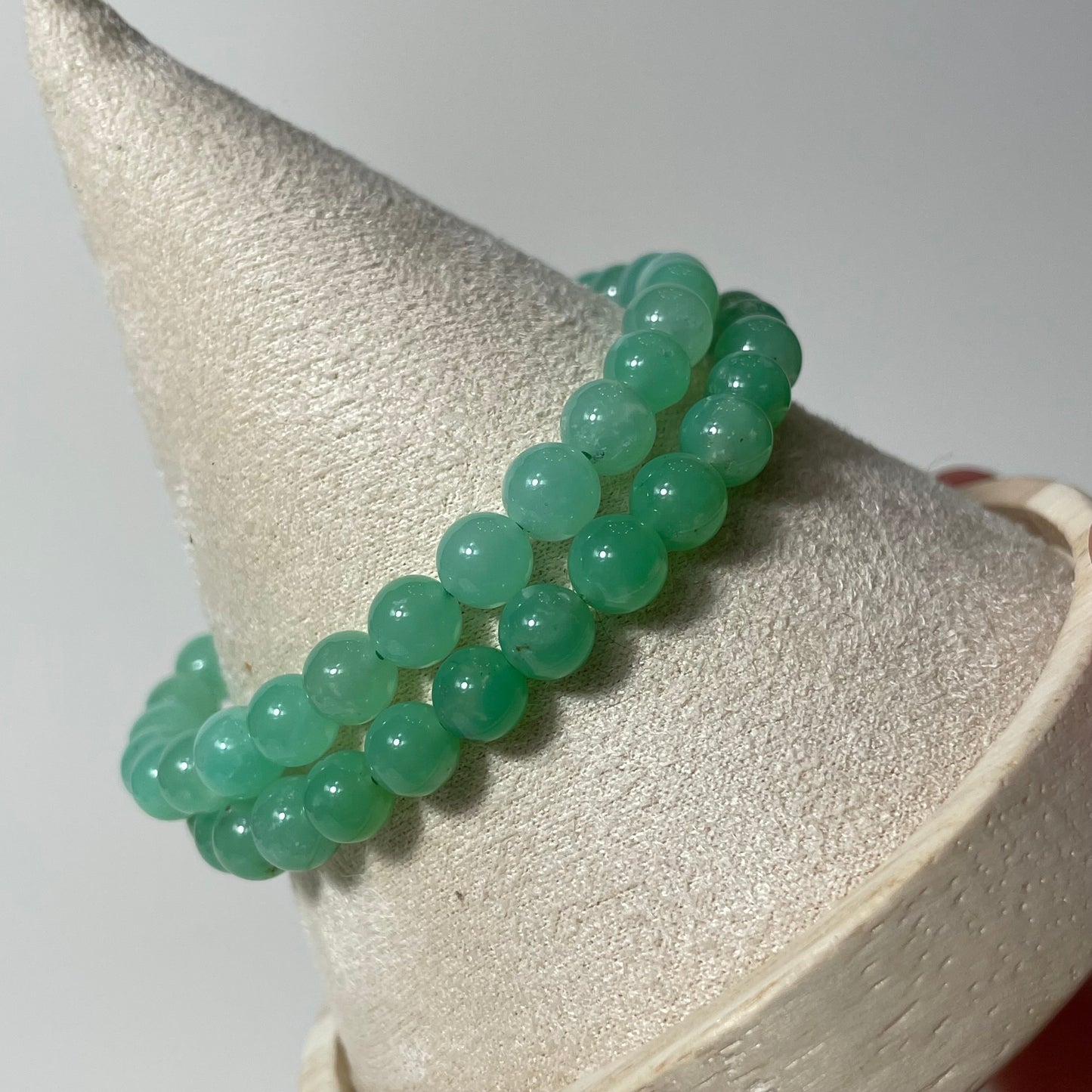 Chrysoprase Beaded Bracelet
