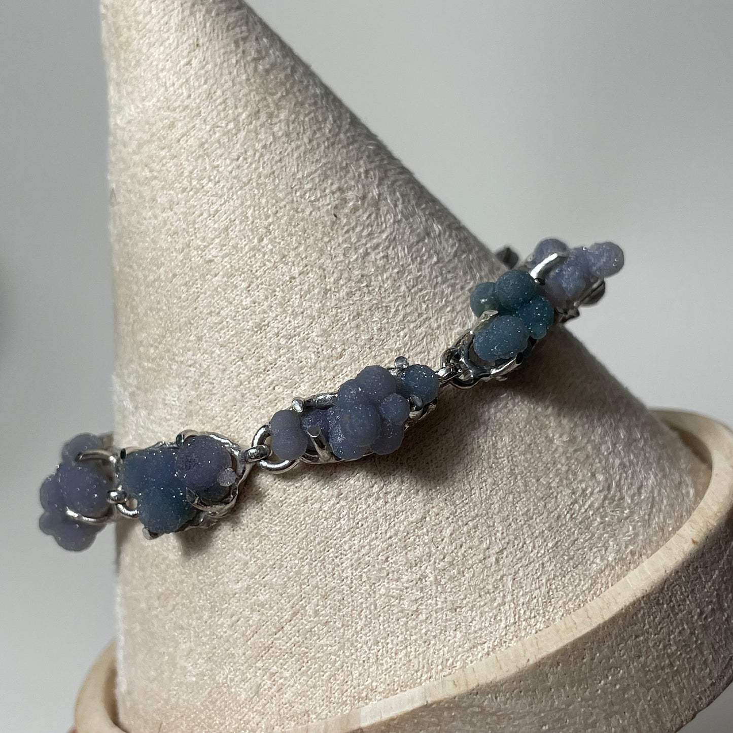 Grape Agate Sterling Silver Toggle Bracelet: You Choose