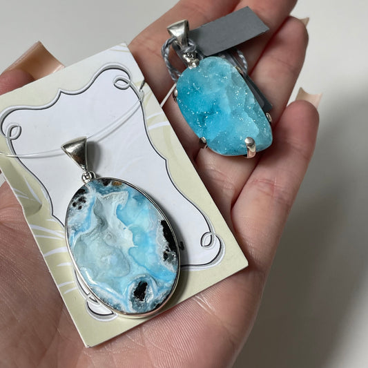 Hemimorphite Pendant: You Choose