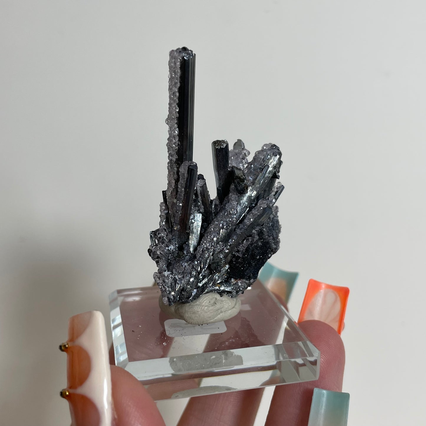 Fluorite on Stibnite Specimen from Banpo Mine, China: You Choose