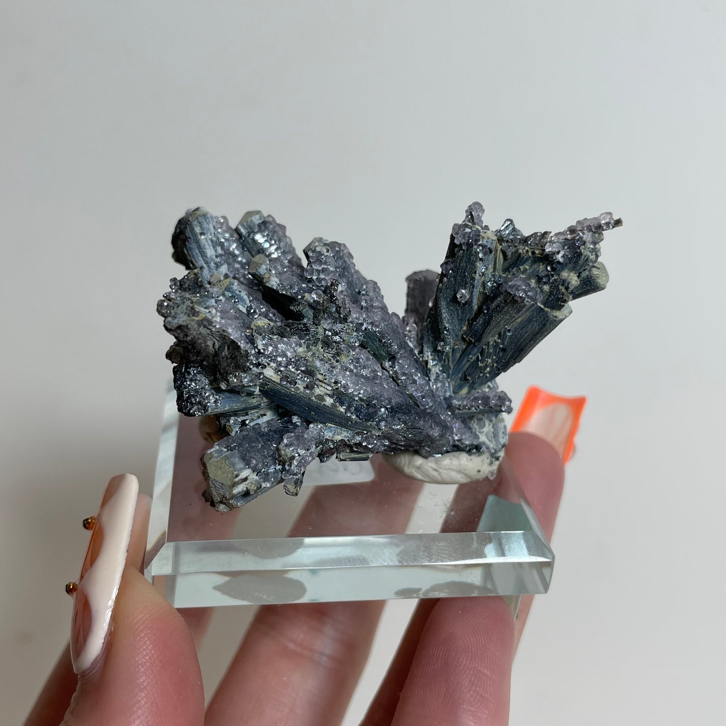 Fluorite on Stibnite Specimen from Banpo Mine, China: You Choose
