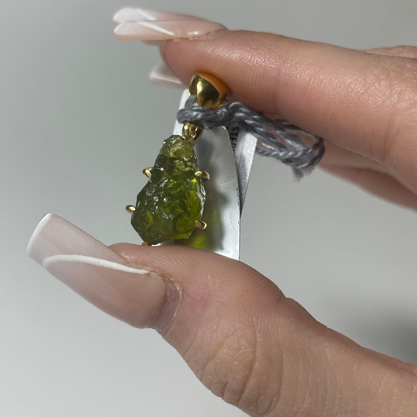 Gold Plated Arizona Peridot Pendant: You Choose