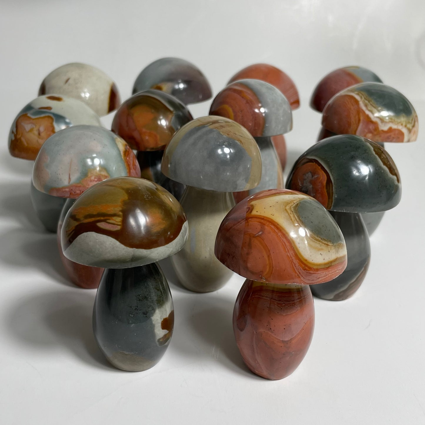 Polychrome Mushroom Carving: You Choose (Large)