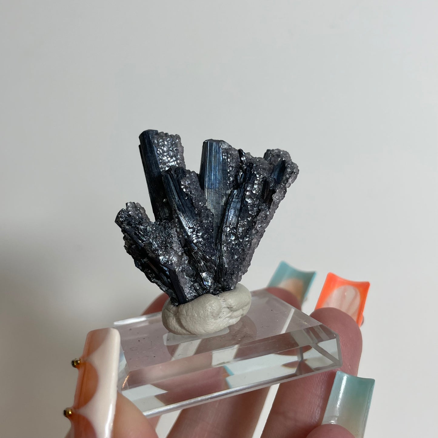 Fluorite on Stibnite Specimen from Banpo Mine, China: You Choose