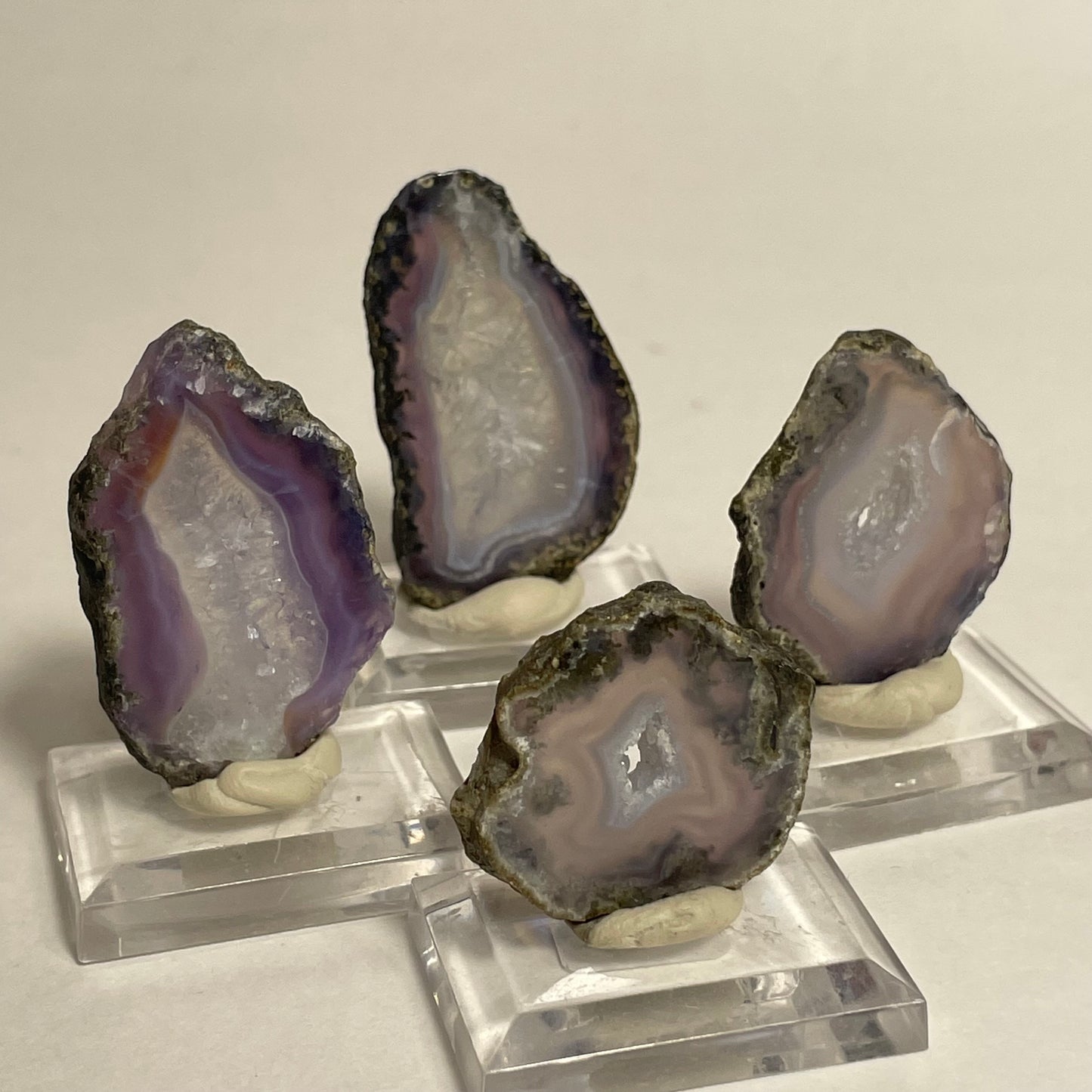 Purple Moss Agate Slices: Intuitive Pick