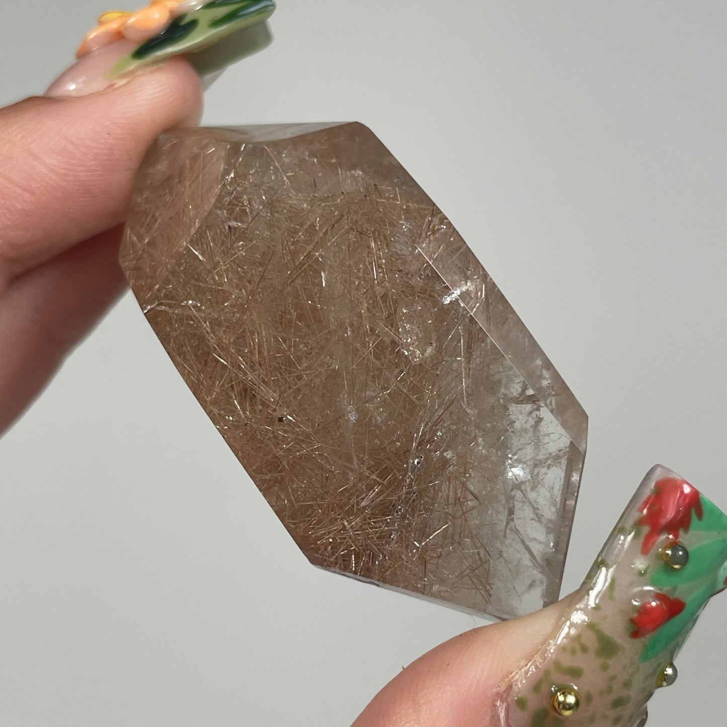 Gold Rutile in Quartz from Brazil: You Choose
