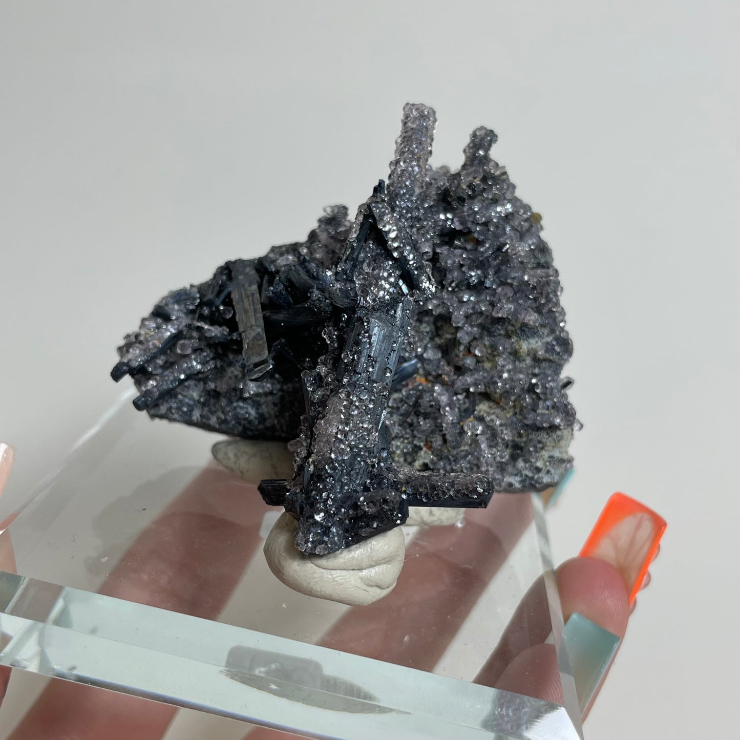Fluorite on Stibnite Specimen from Banpo Mine, China: You Choose