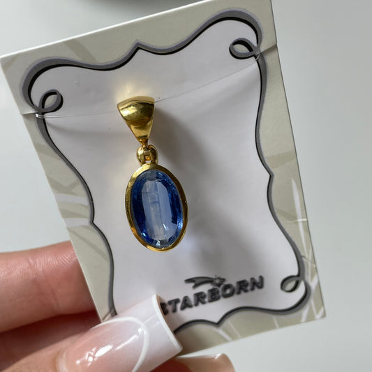 Gold Plated Kyanite Pendant