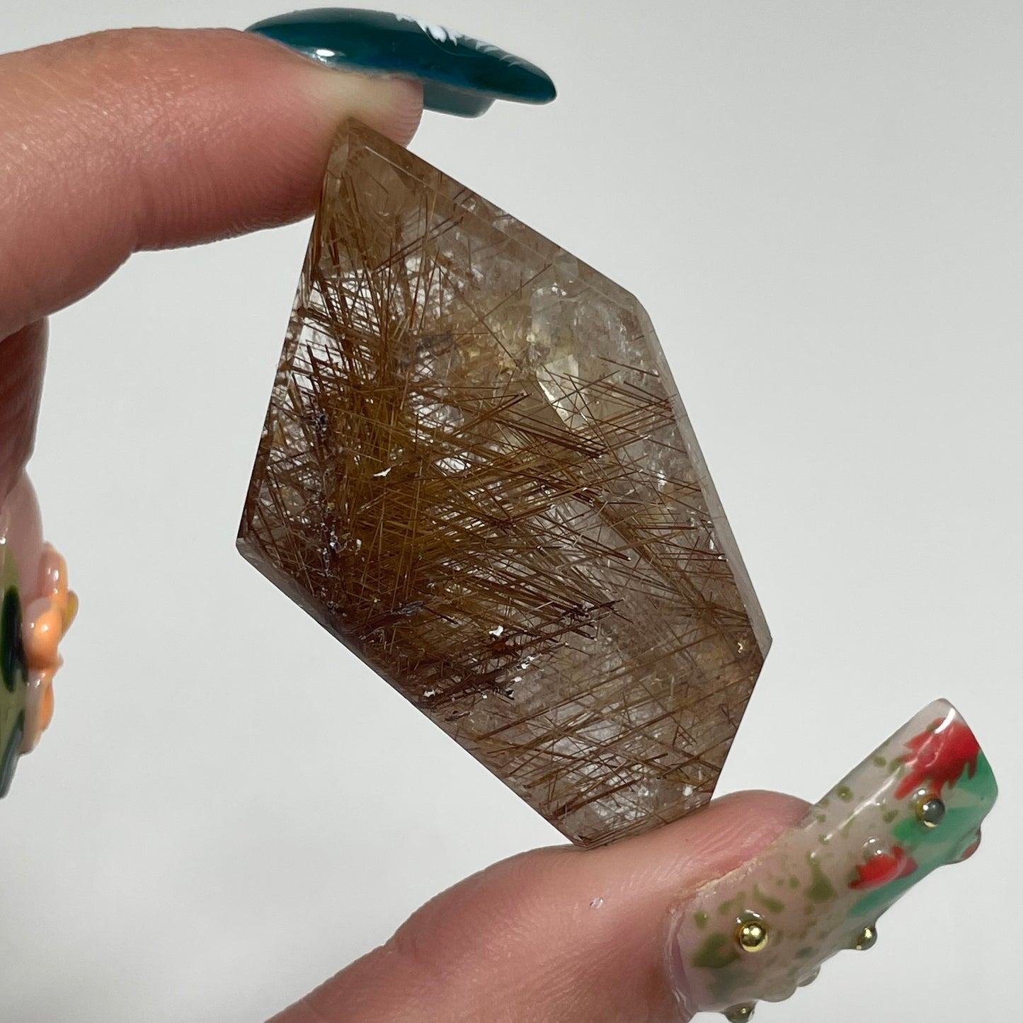 Gold Rutile in Quartz from Brazil: You Choose
