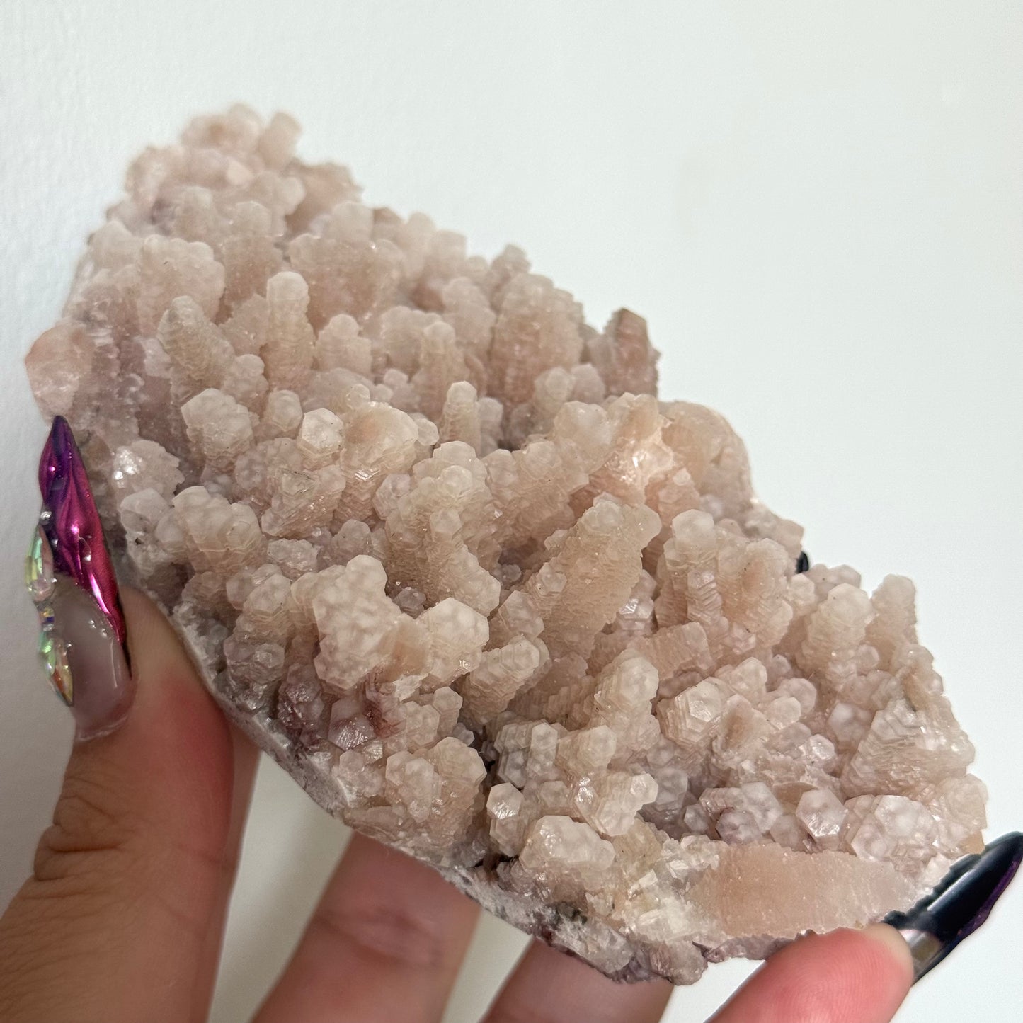 Pink “Coral” Calcite Specimen from Hubei, China