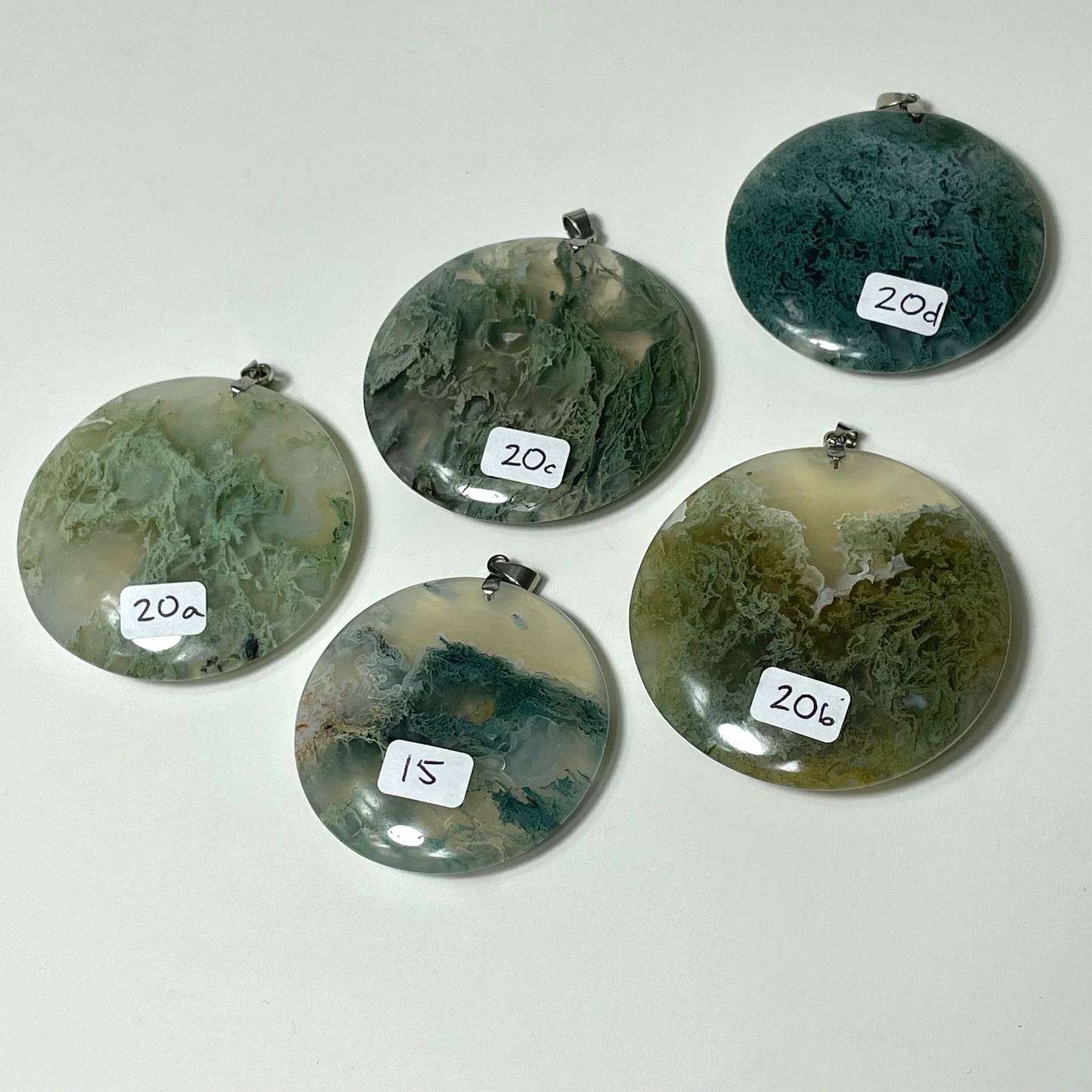 Moss Agate Pendant: You Choose