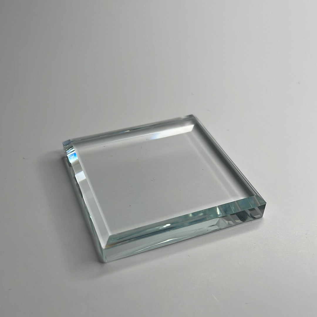 Glass Rectangular Platform Medium Glass Platform Stand – Lilac River Crystals