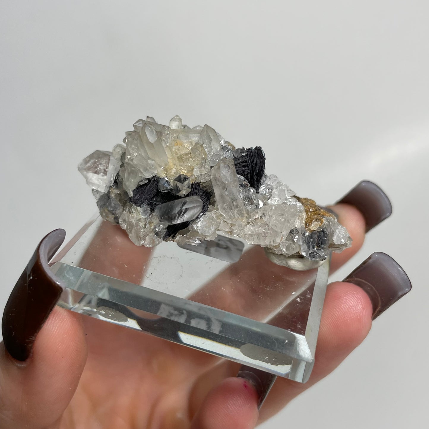 Specularite and Quartz Specimen from China: You Choose