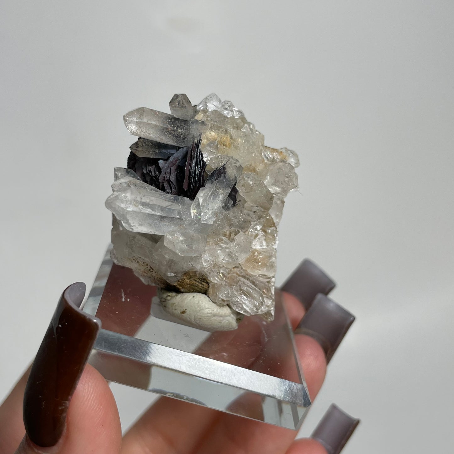 Specularite and Quartz Specimen from China: You Choose