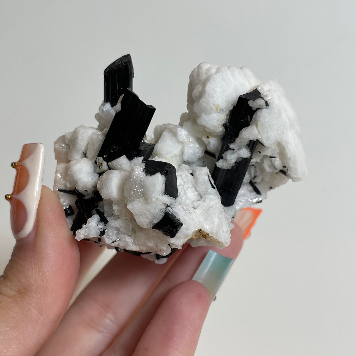 Schorl on Feldspar Specimen from Skardu, Pakistan: You Choose