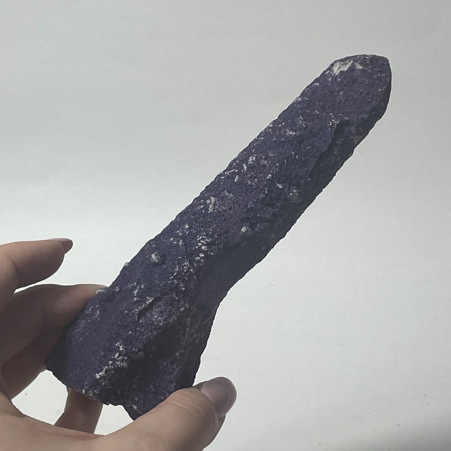 Purple Fluorite Coated Candle Quartz Specimen from Inner Mongolia, China: You Choose