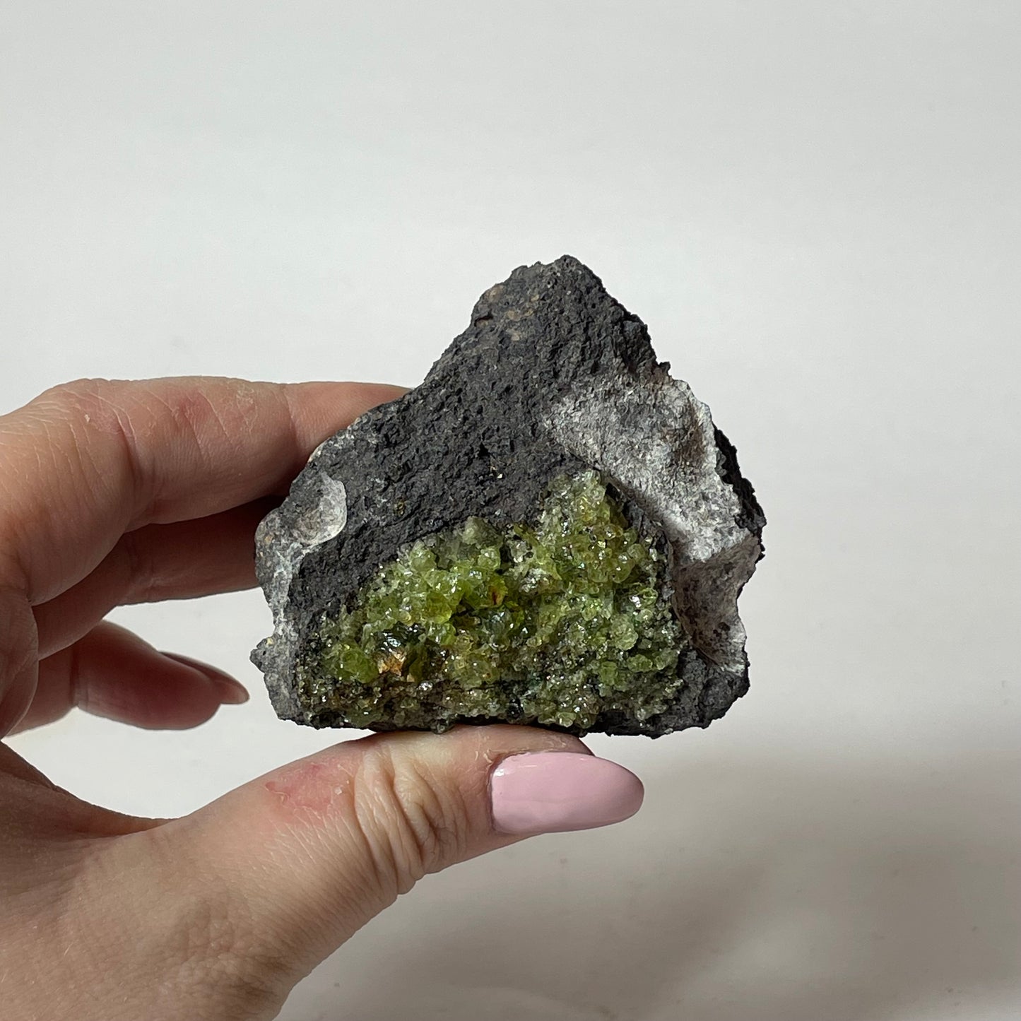 Peridot with Chrome Diopside and Spinel Specimen from Arizona: You Choose