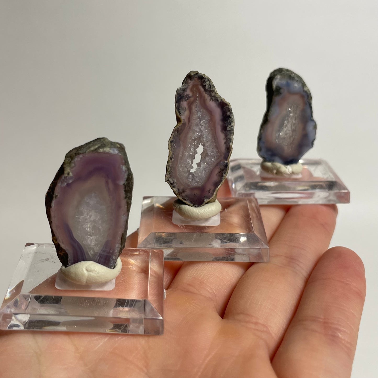 Purple Moss Agate Slices: Intuitive Pick