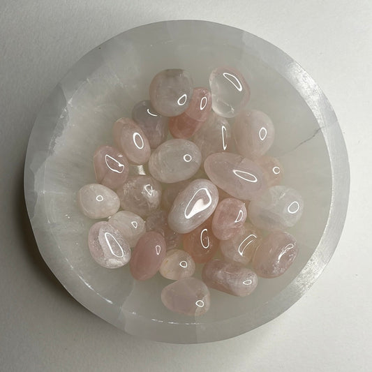 Mini Rose Quartz Tumbles (Pack of 5 PCs)