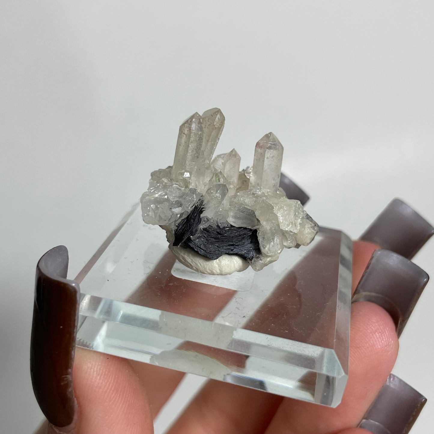 Specularite and Quartz Specimen from China: You Choose