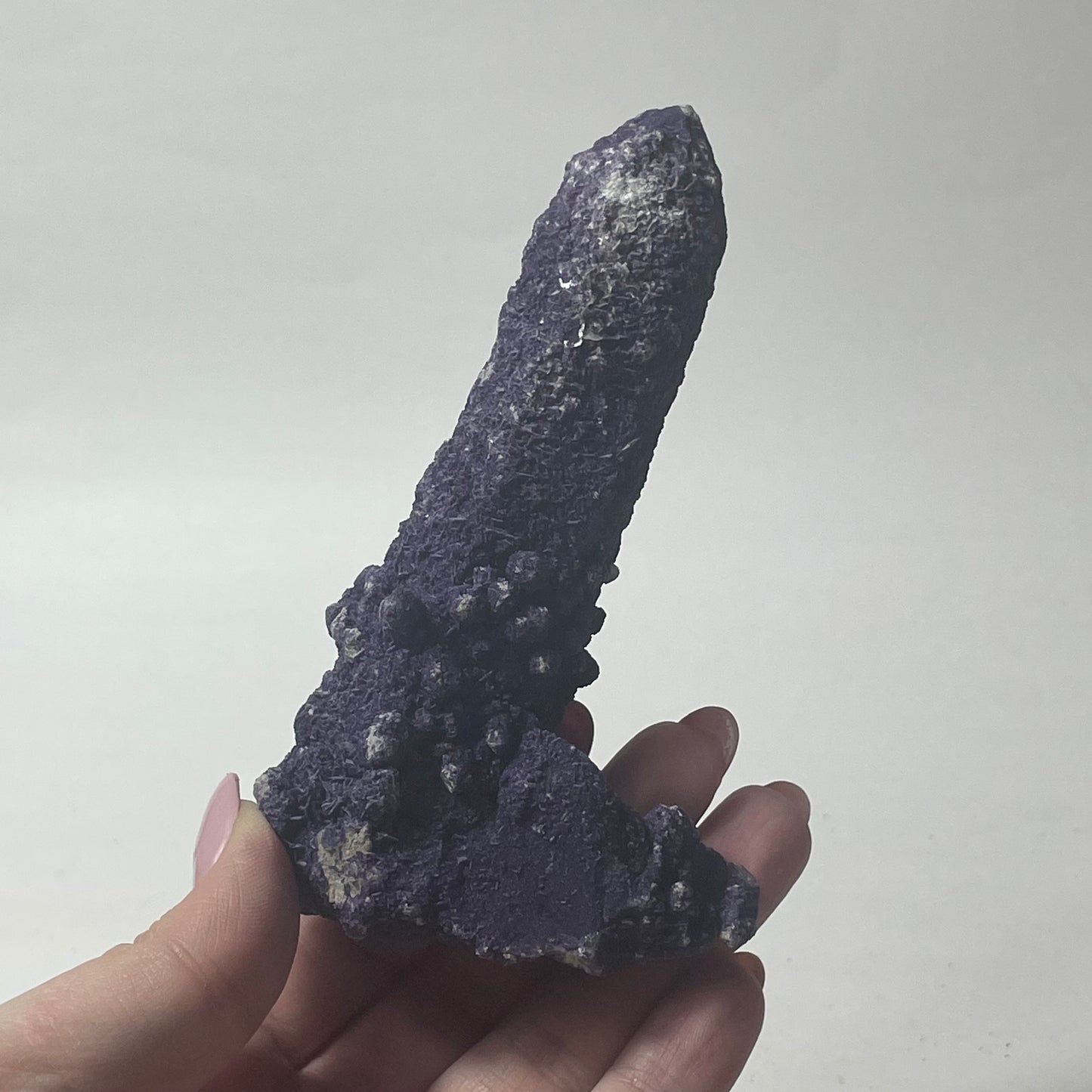 Purple Fluorite Coated Candle Quartz Specimen from Inner Mongolia, China: You Choose