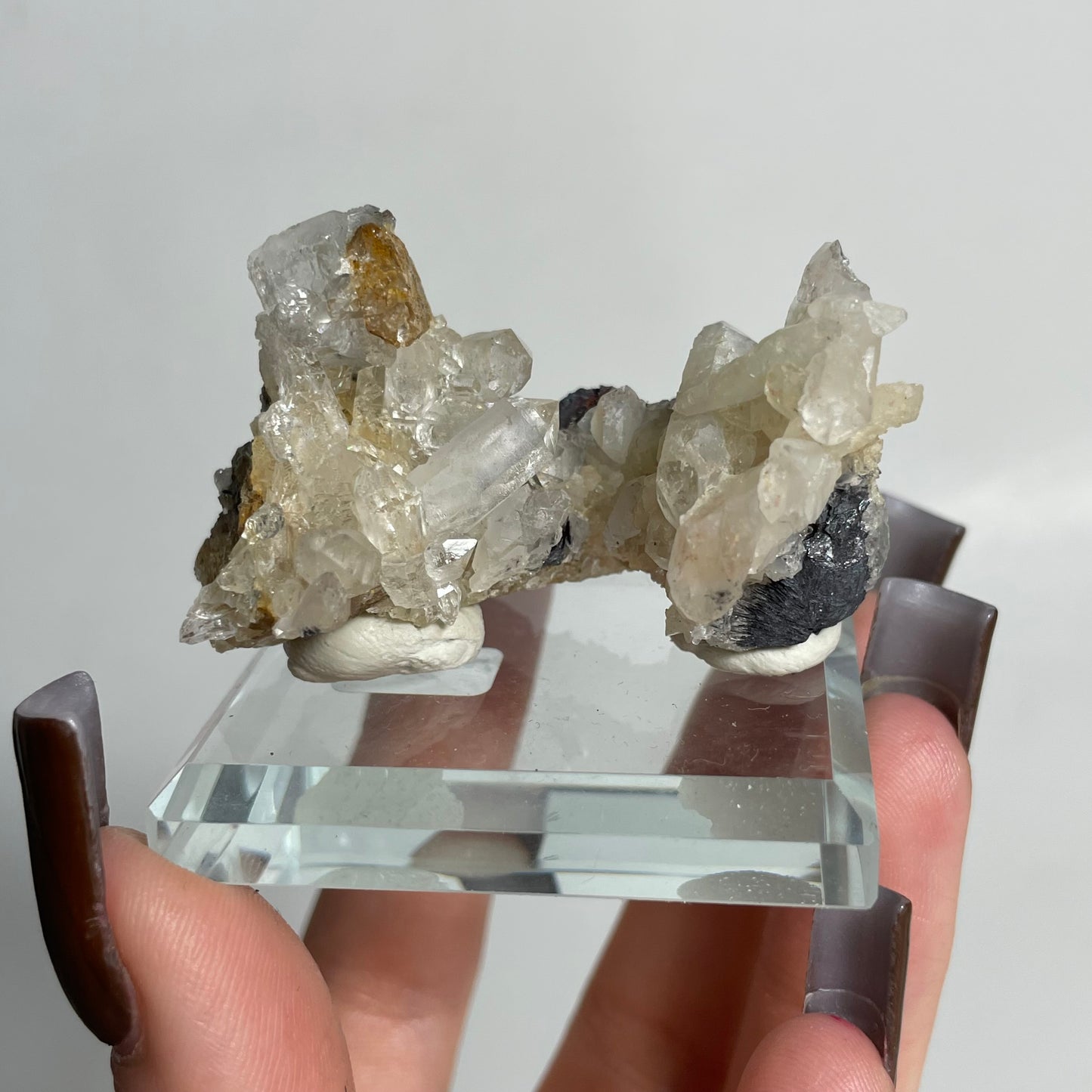 Specularite and Quartz Specimen from China: You Choose