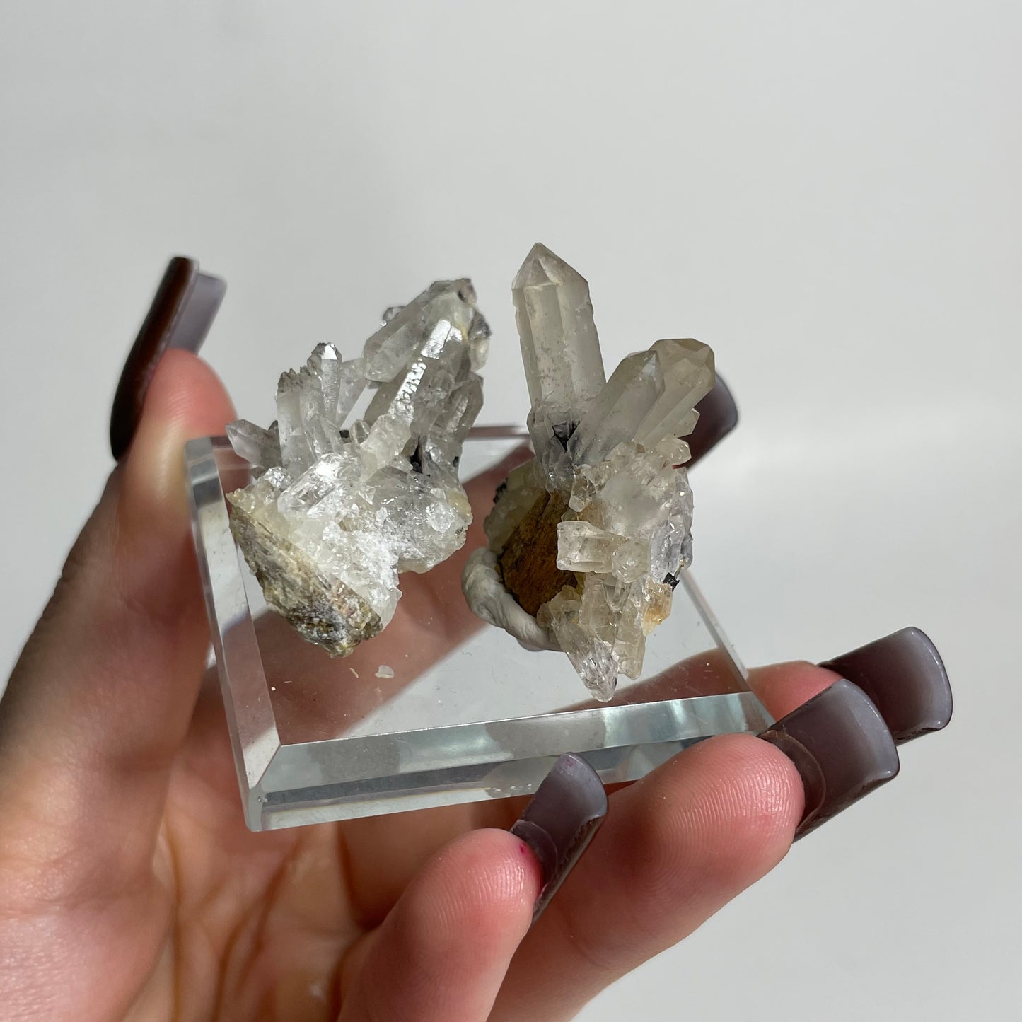 Specularite and Quartz Specimen from China: You Choose