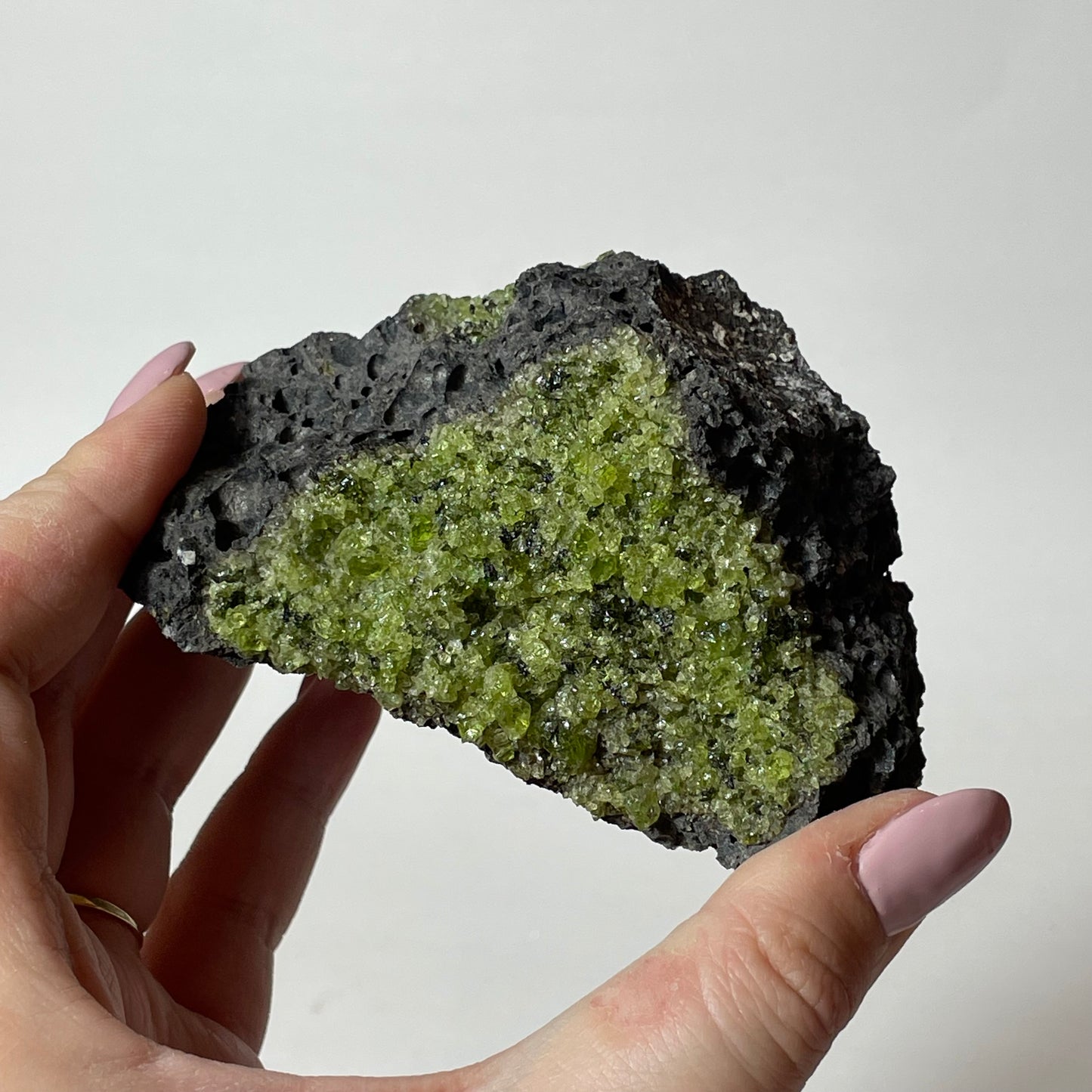 Peridot with Chrome Diopside and Spinel Specimen from Arizona: You Choose