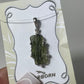 Rough Moldavite Sterling Silver Pendant