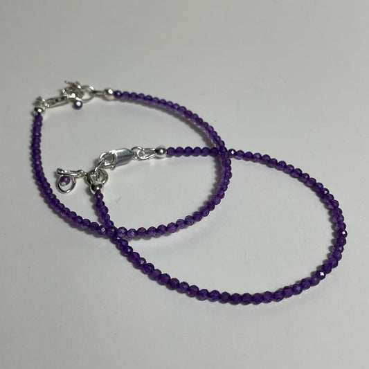 Amethyst Faceted Bracelet