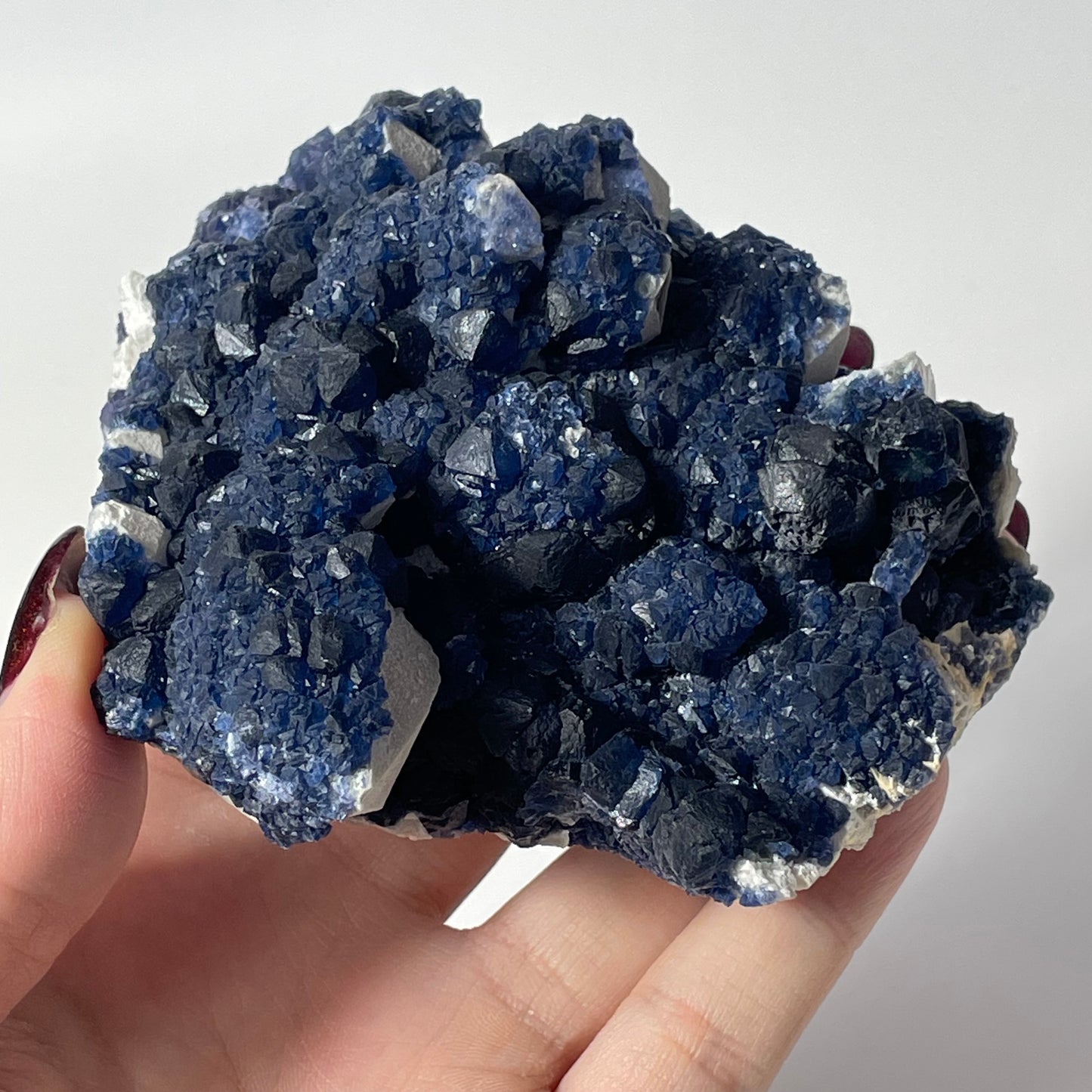 Blueberry Fluorite Specimen from Huanggangliang, China: You Choose