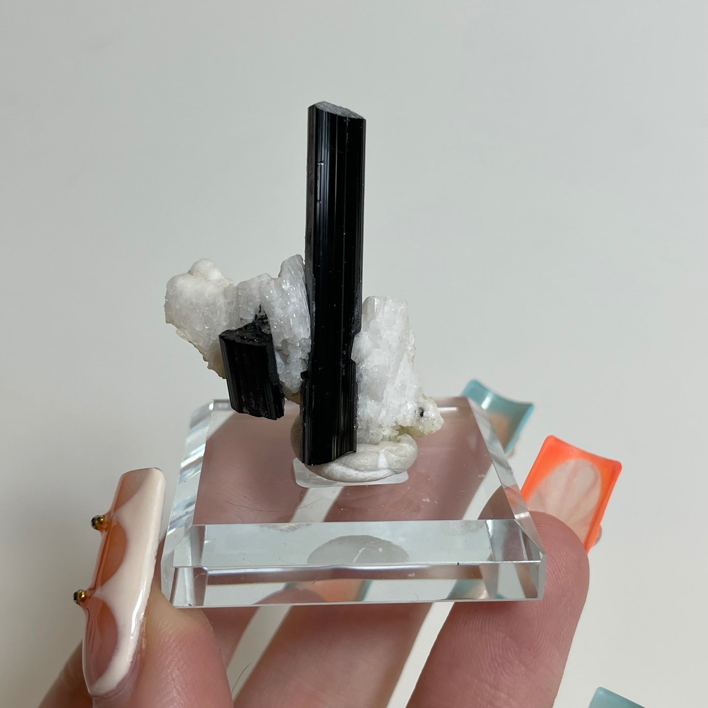 Schorl on Feldspar Specimen from Skardu, Pakistan: You Choose