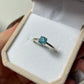 Blue Apatite Sterling Silver Ring (Size 5,6,7,8,10)