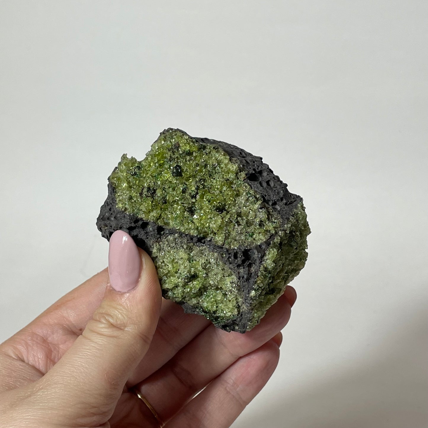 Peridot with Chrome Diopside and Spinel Specimen from Arizona: You Choose