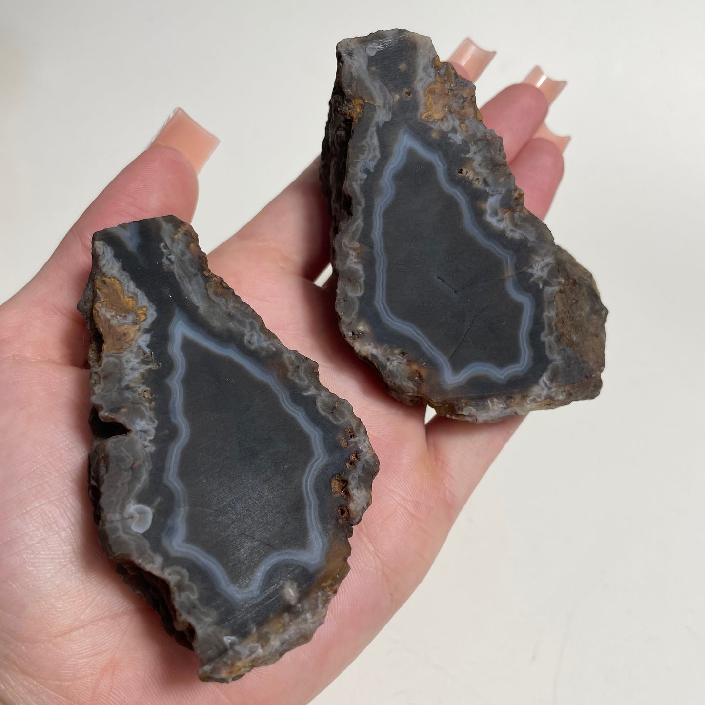 Turkish Agate Nodule Pair