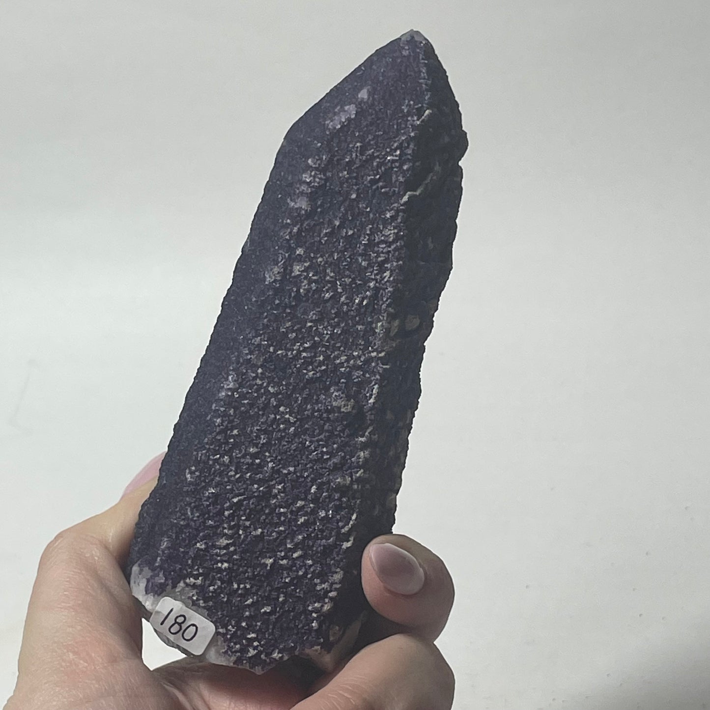 Purple Fluorite Coated Candle Quartz Specimen from Inner Mongolia, China: You Choose