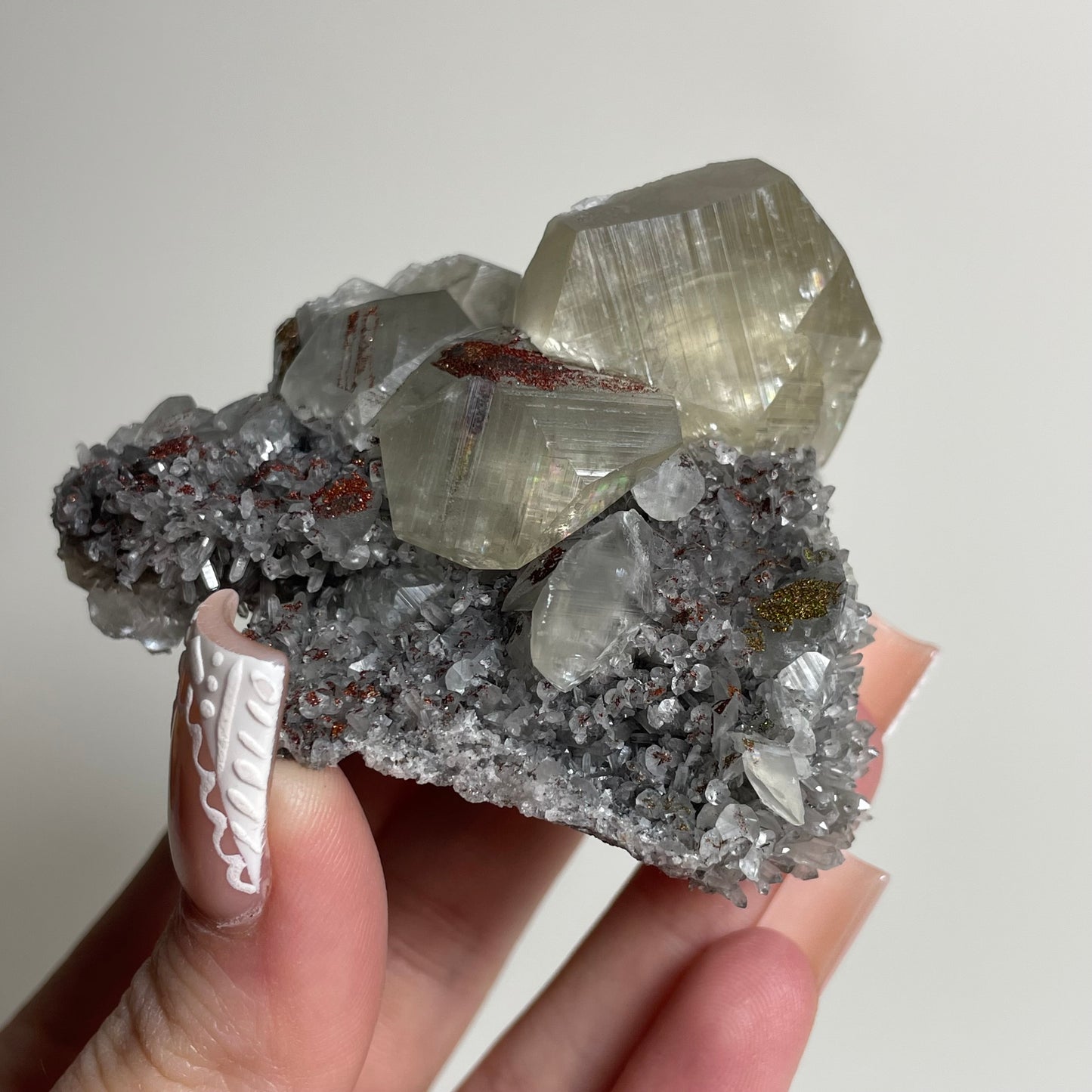 Fujian Calcite and Quartz Specimen from China: You Choose