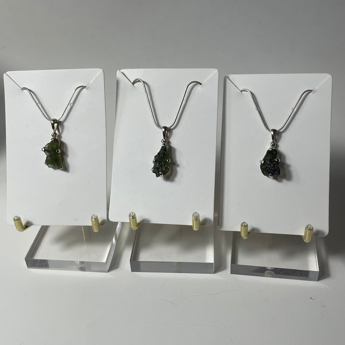 Moldavite Sterling Silver Necklace: You Choose