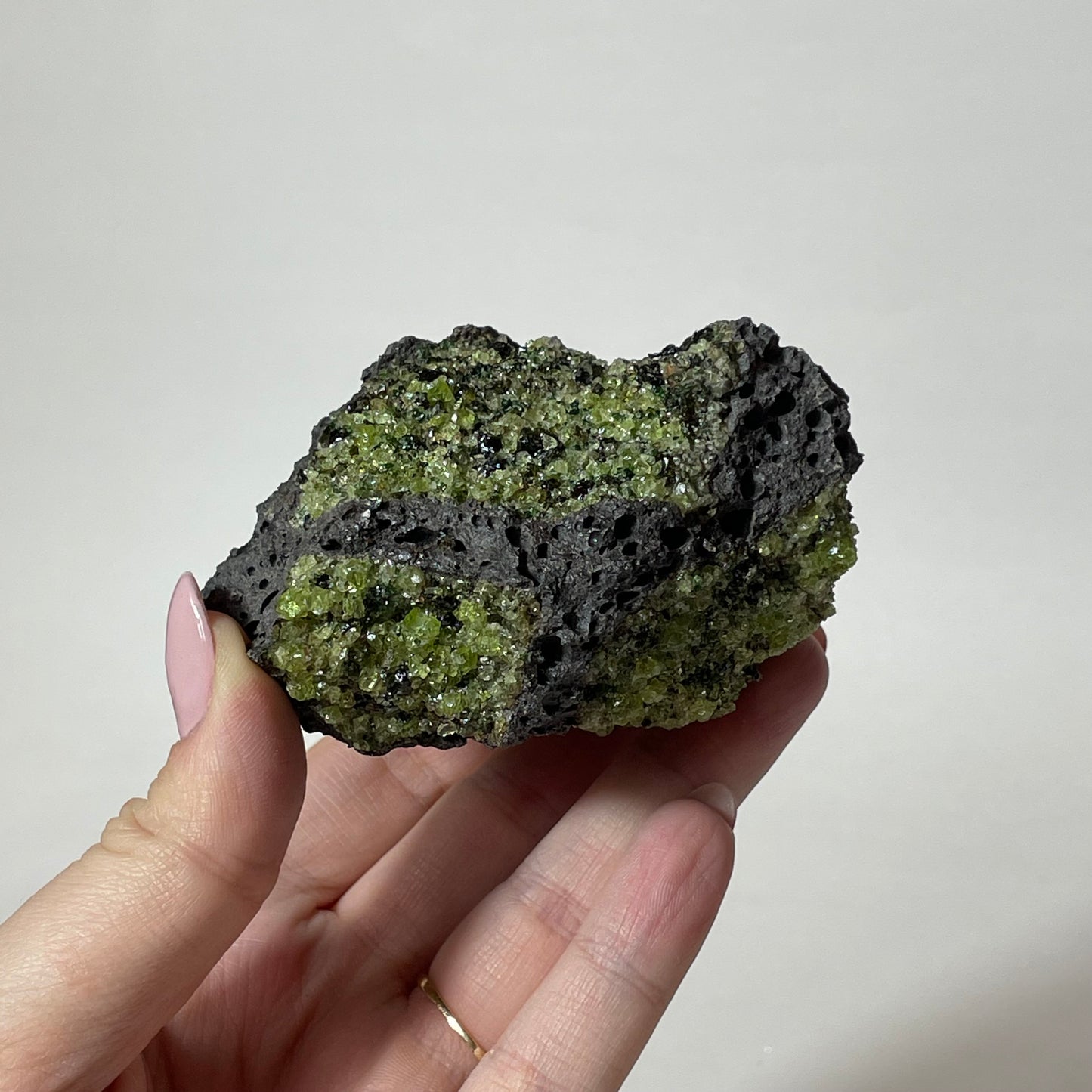 Peridot with Chrome Diopside and Spinel Specimen from Arizona: You Choose