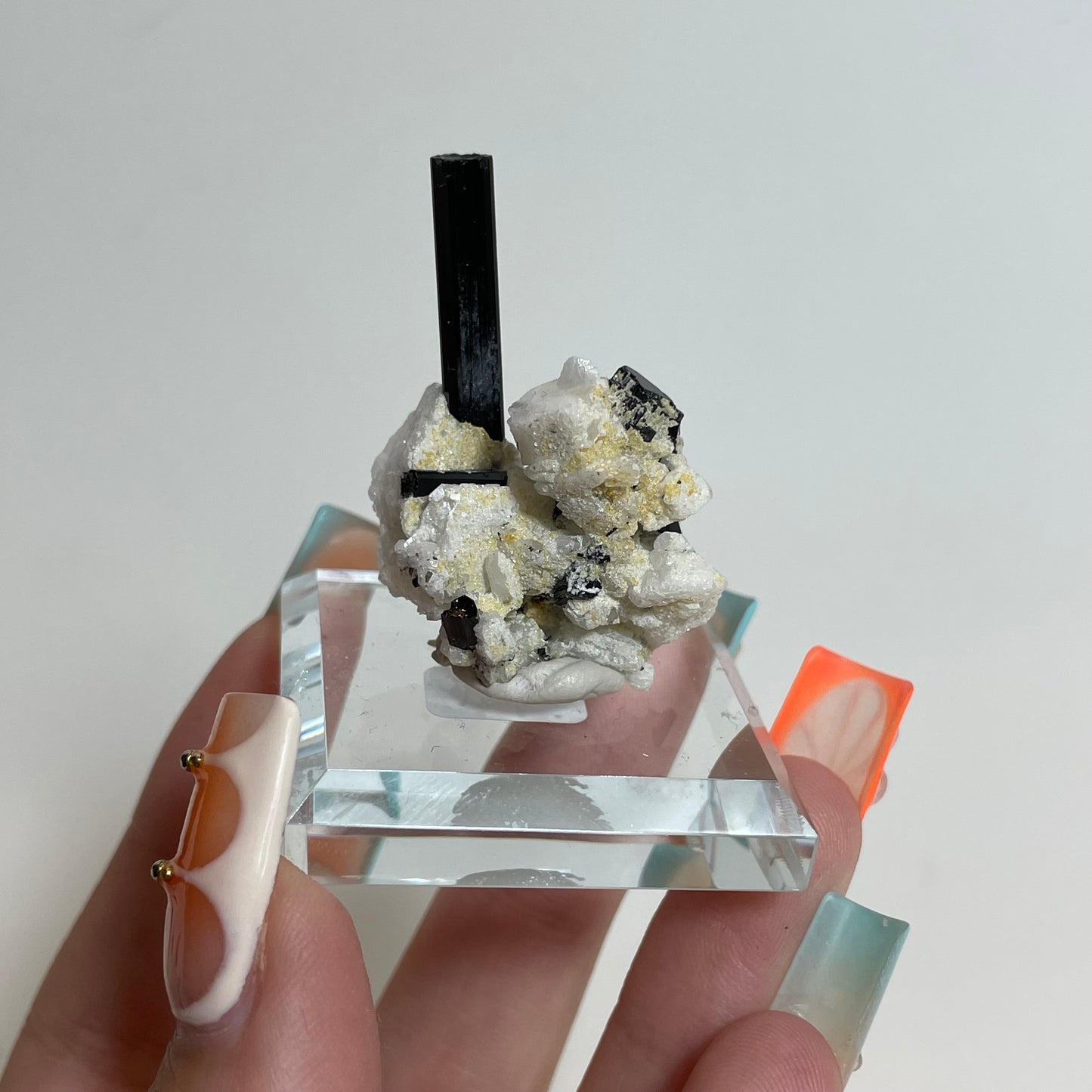 Schorl on Feldspar Specimen from Skardu, Pakistan: You Choose
