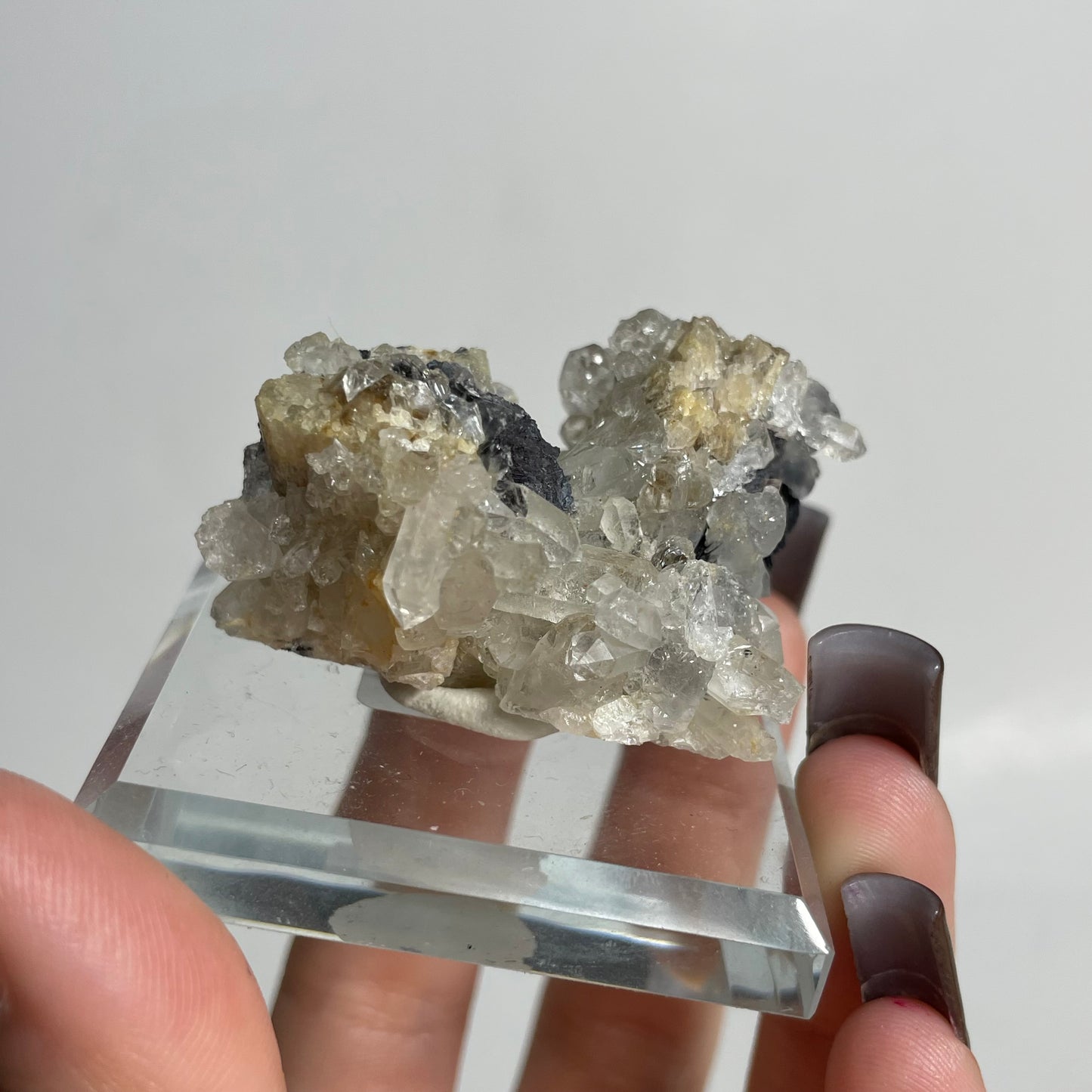 Specularite and Quartz Specimen from China: You Choose