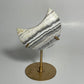 Zebra Calcite Moon Carving with Stand: You Choose