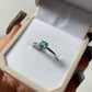 Blue Apatite Sterling Silver Ring (Size 5,6,7,8,10)