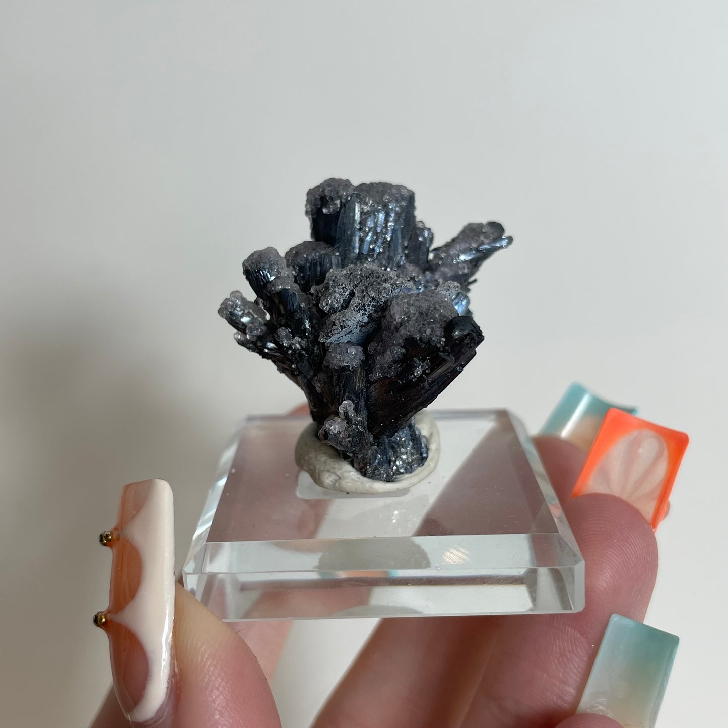 Fluorite on Stibnite Specimen from Banpo Mine, China: You Choose