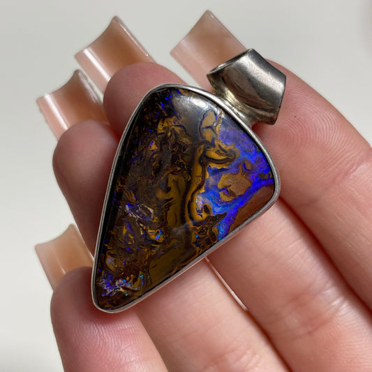 Australian Boulder Opal Pendant